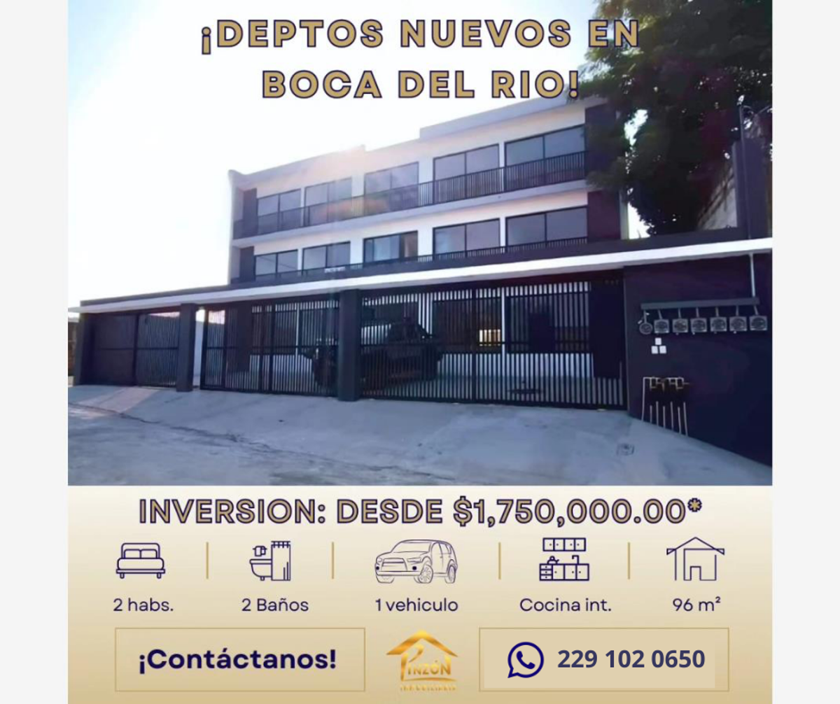 Departamento en venta en El Morro las Colonias, Boca del Río — foto 1 de 7