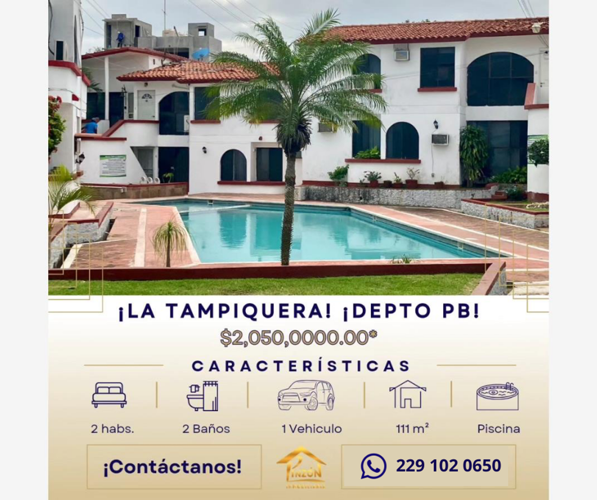 Departamento en venta en La Tampiquera, Boca del Río — foto 1 de 10