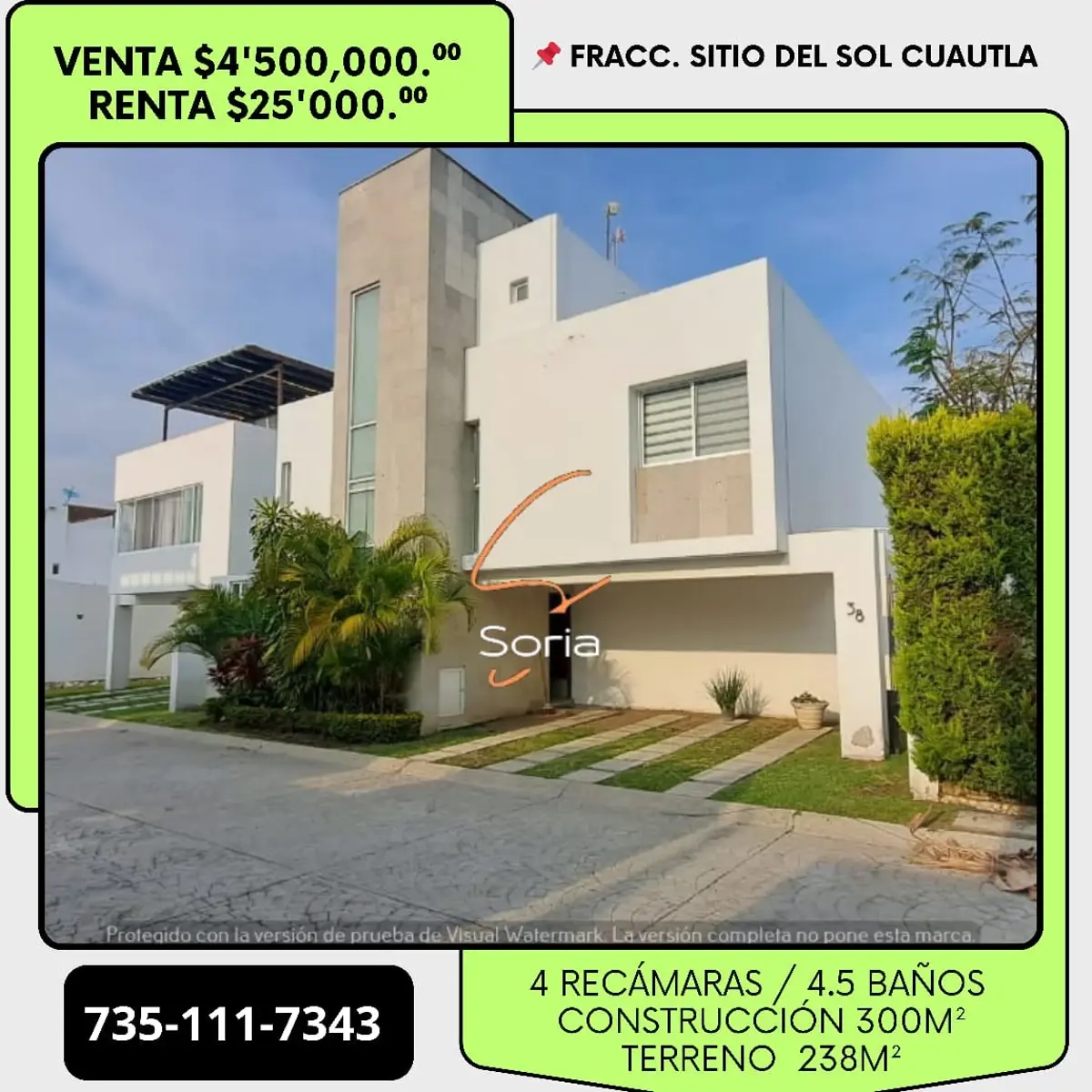 Casa en venta en Sitio del Sol, Cuautla — foto 1 de 64