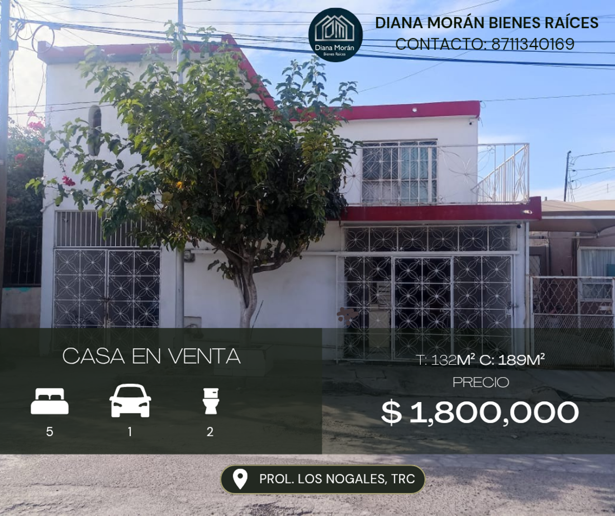 Casa en Venta en Prolongación los Nogales, Torreón, Coahuila de Zaragoza