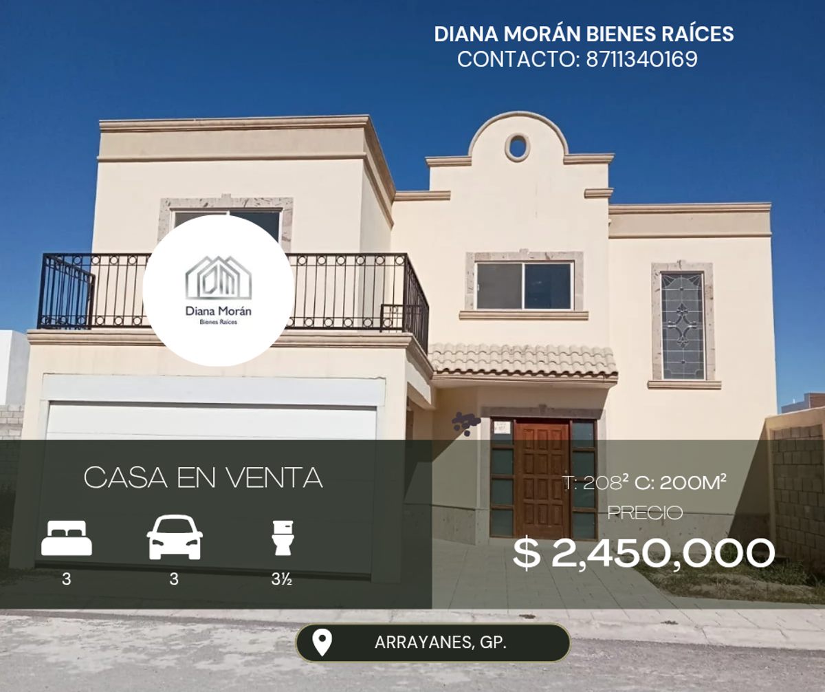 Casa en Venta en Los Arrayanes, Gómez Palacio, Durango