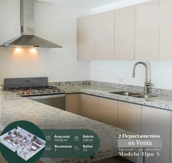 Departamento en venta en Villas la Rioja, Monterrey — foto 2 de 9