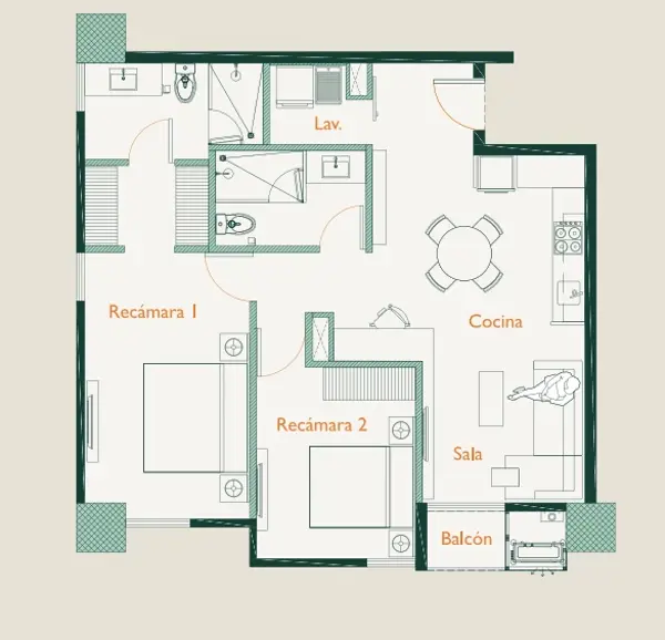 Departamento en venta en Residencial el Fresno, Torreón — foto 3 de 9