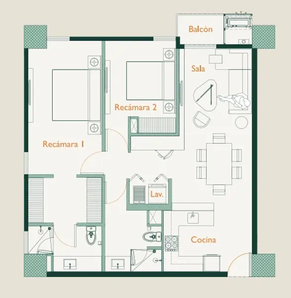 Departamento en venta en Residencial el Fresno, Torreón — foto 3 de 7