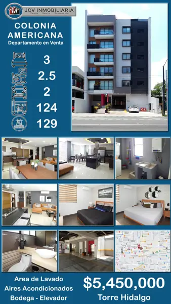 Departamento en Americana, Guadalajara, Jalisco