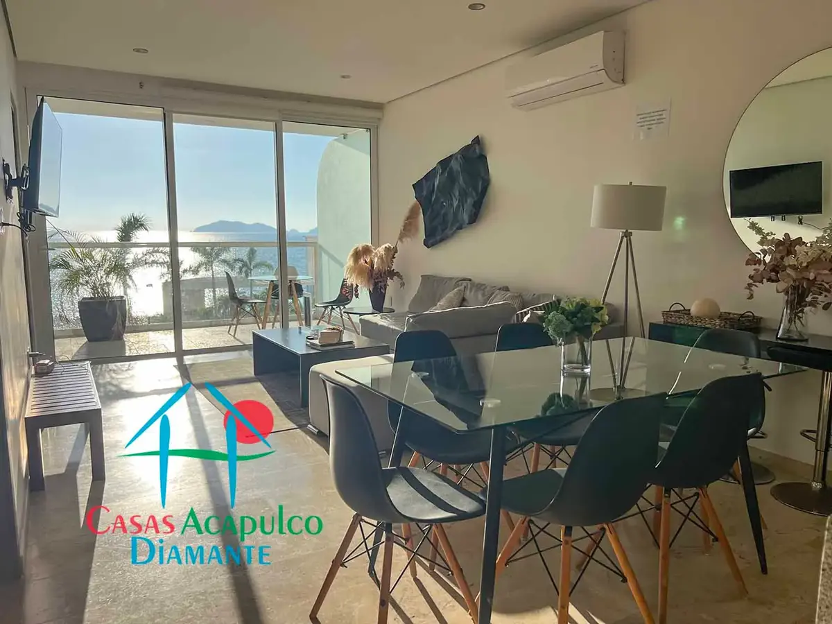 Departamento en renta vacacional en Acapulco Dorado con terraza y vista al mar Departamento en renta vacacional en Acapulco Dorado con terraza y vista al mar