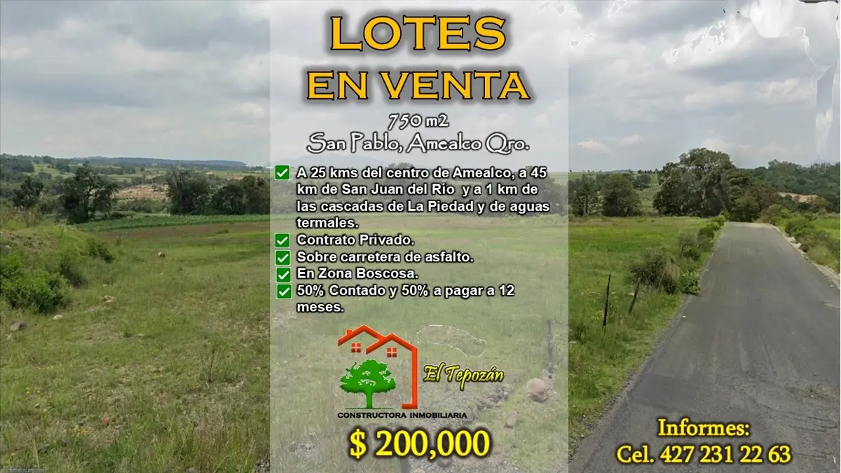 Terreno en venta en San Pablo, Amealco de Bonfil — foto 1 de 12