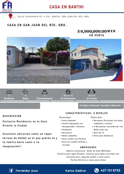 Casa en venta en Banthí (Familia Navarrete), San Juan del Río — foto 2 de 11
