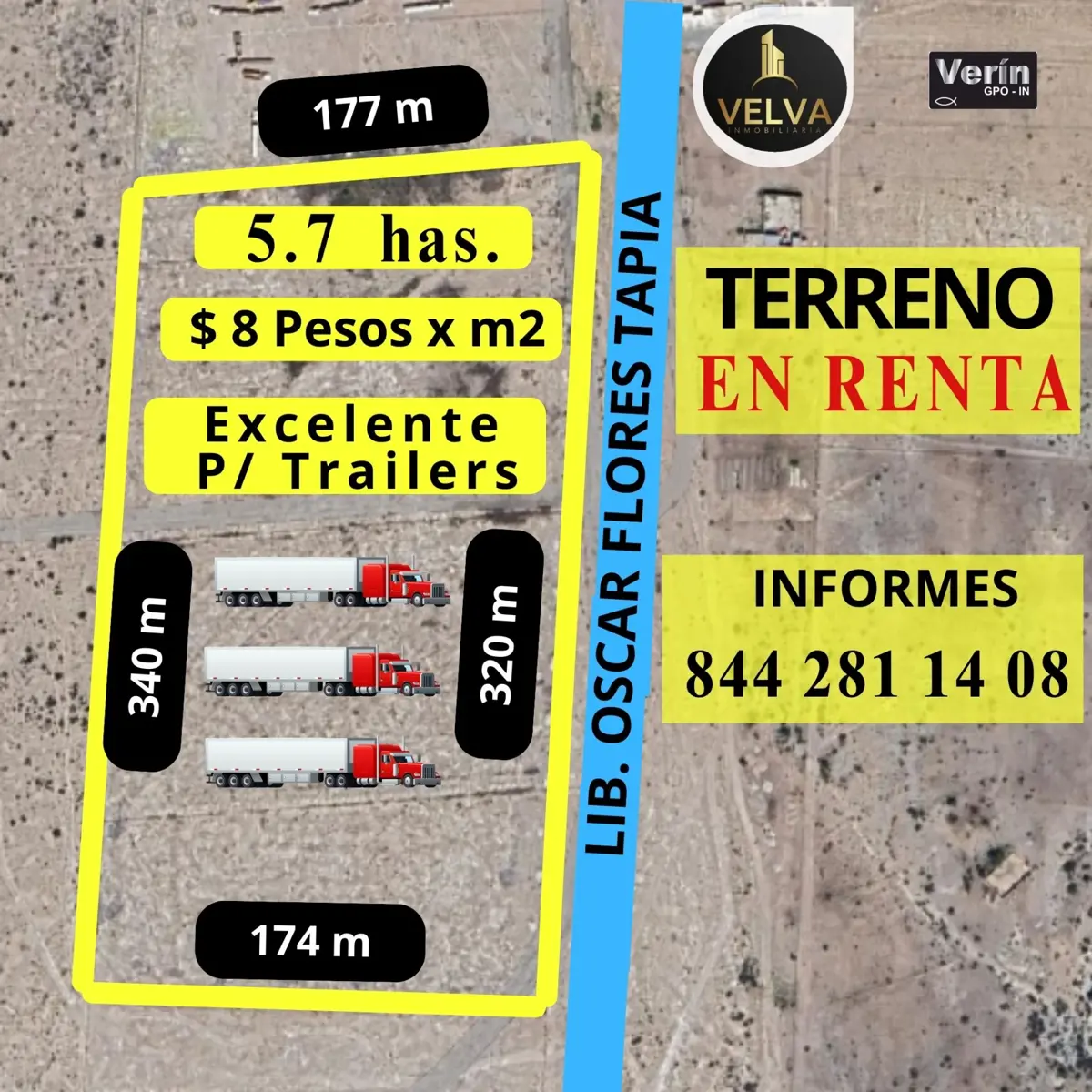 Terreno en renta en Privada Buenos Aires, Arteaga