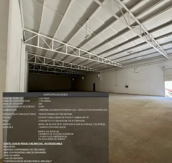Bodega en renta en Division del Norte, Juárez — foto 2 de 8