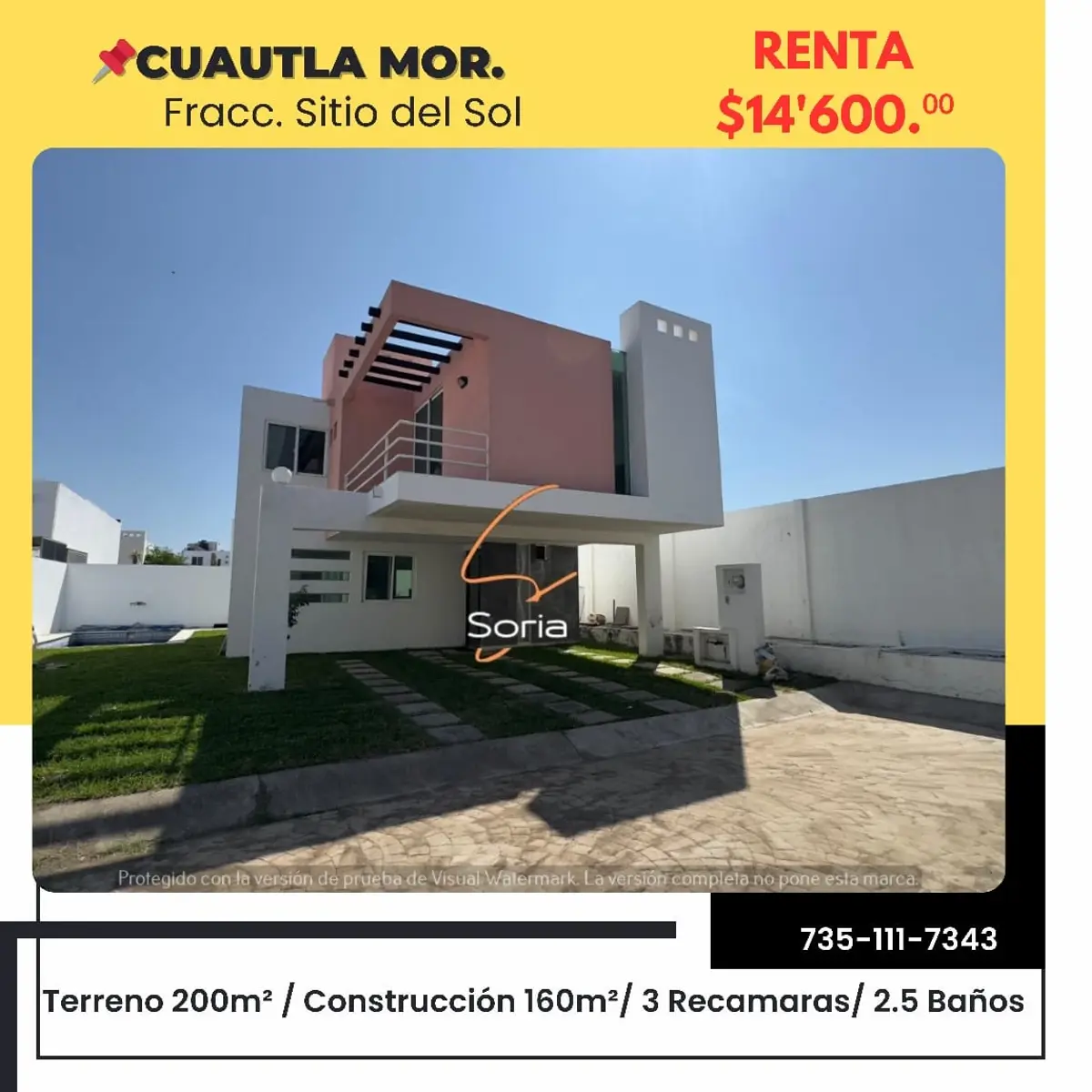Casa en renta en Sitio del Sol, Cuautla — foto 1 de 23