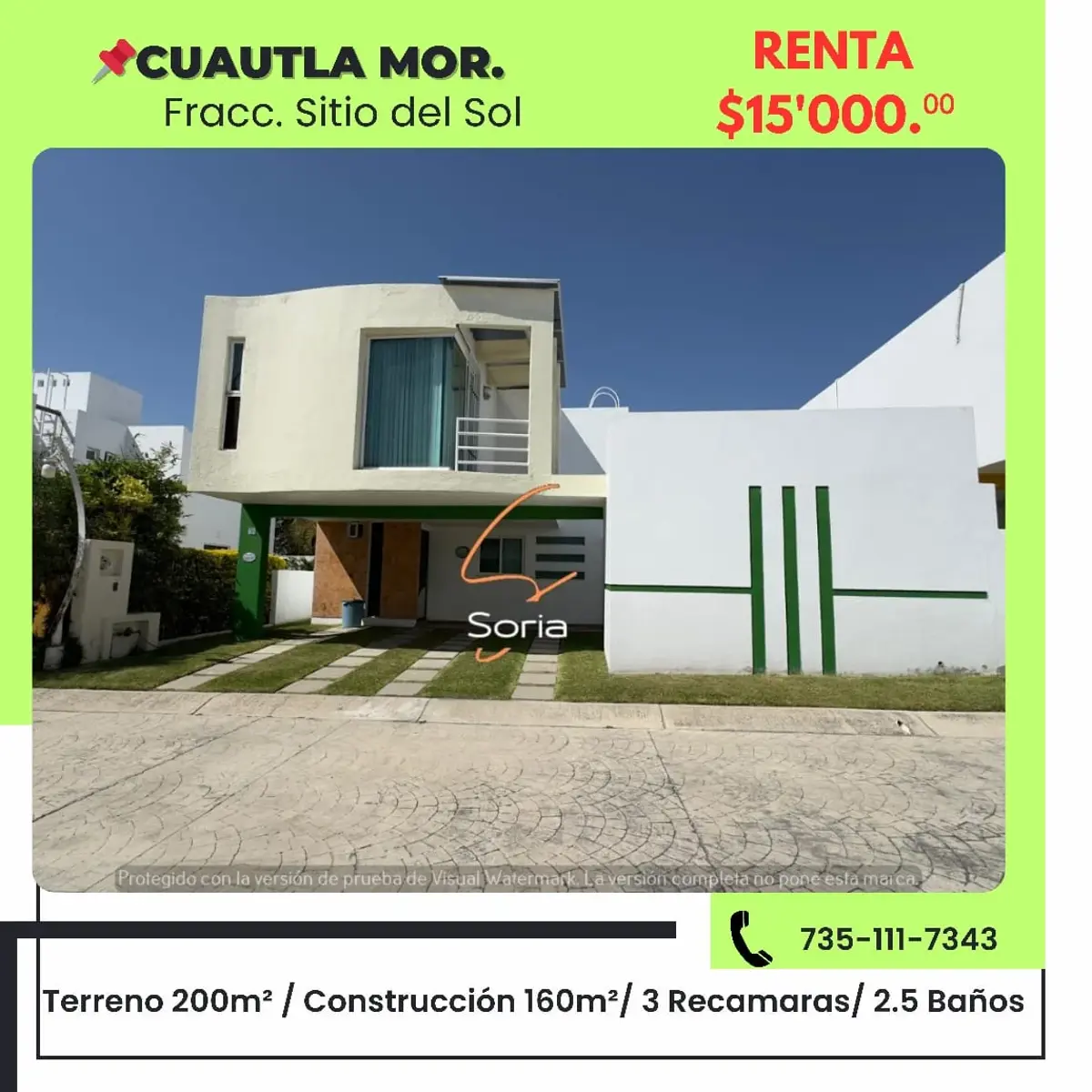 Casa en renta en Sitio del Sol, Cuautla — foto 1 de 23