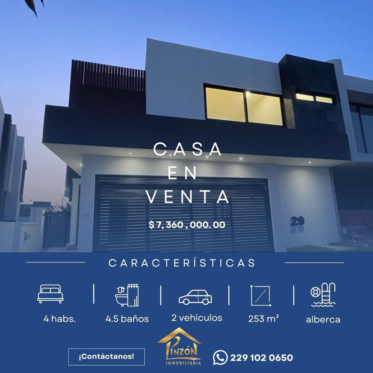 Casa en venta en Punta Tiburón, Residencial, Marina y Golf, Alvarado — foto 1 de 7