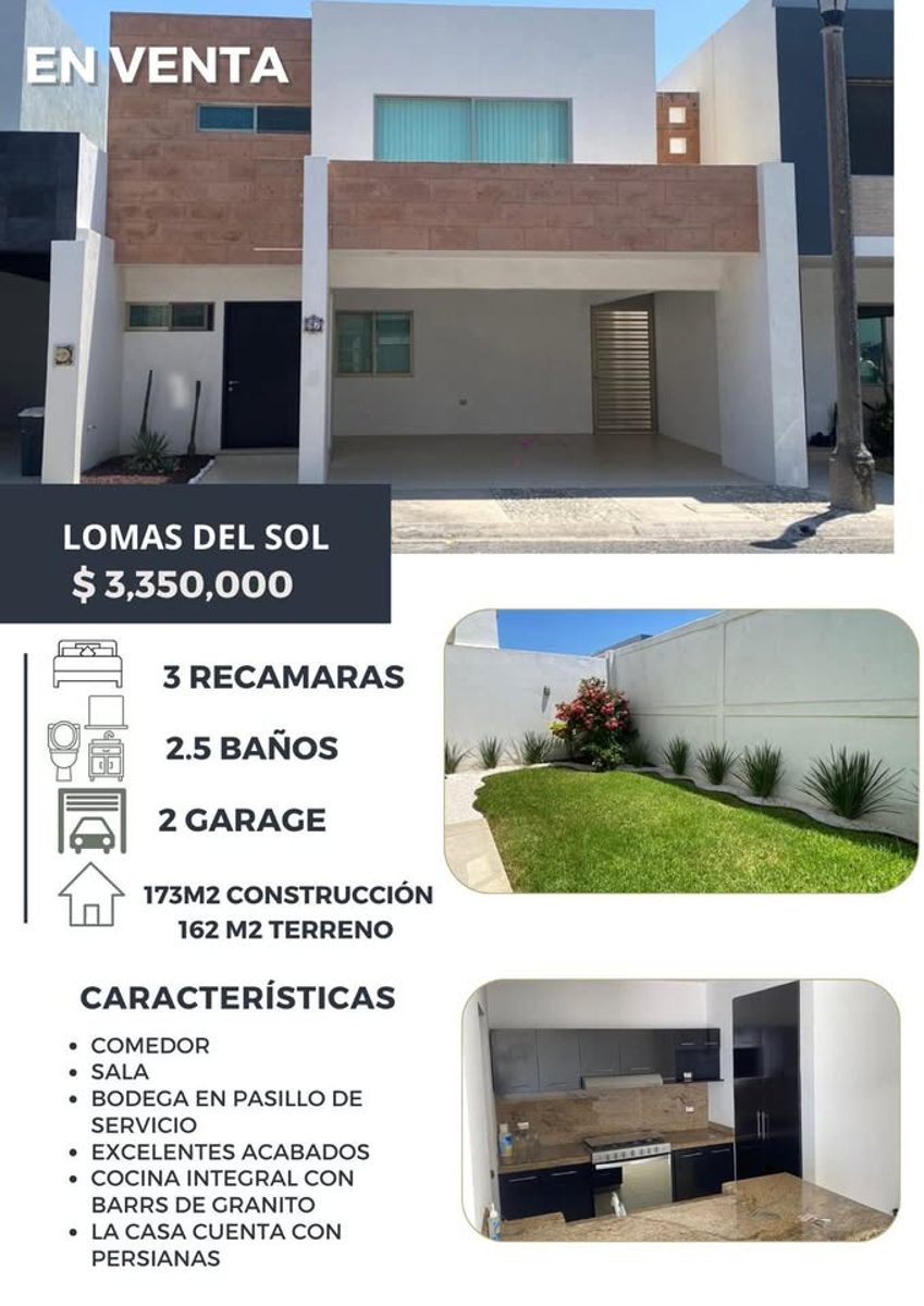Casa en venta en Lomas del Sol, Alvarado — foto 1 de 6