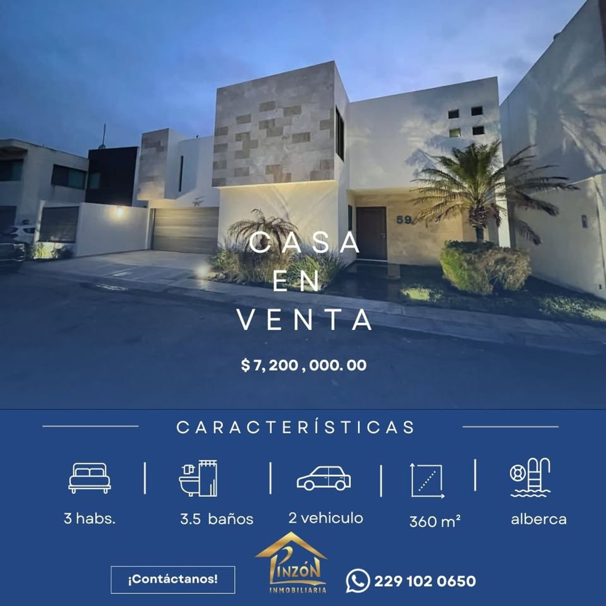 Casa en venta en Lomas del Sol, Alvarado — foto 1 de 6