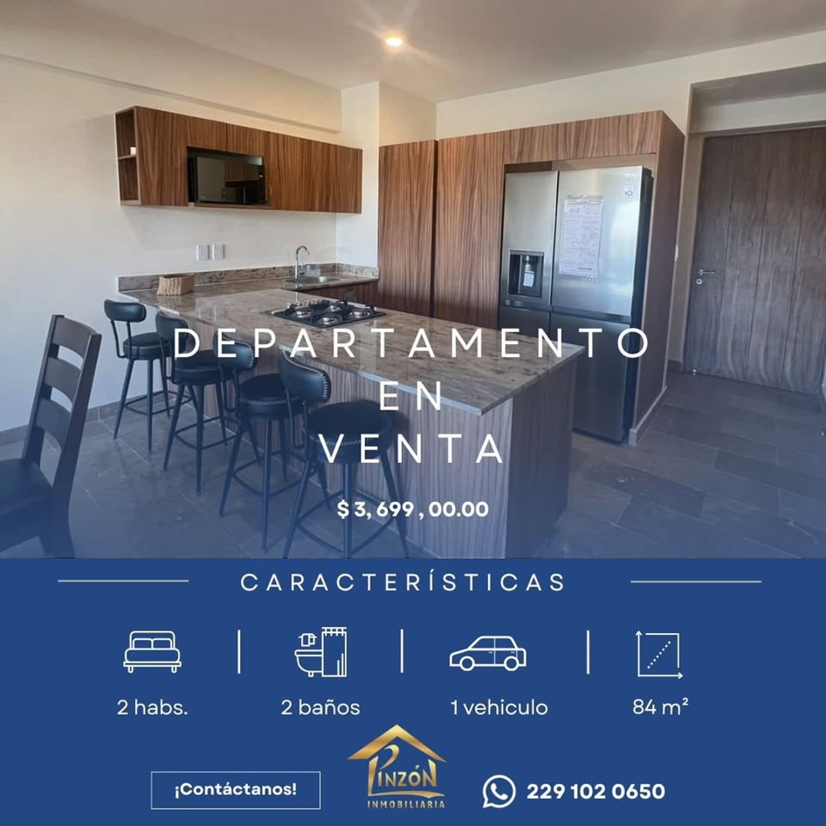 Departamento en venta en Dos Riberas Residencial y Club de Golf, Alvarado — foto 1 de 5