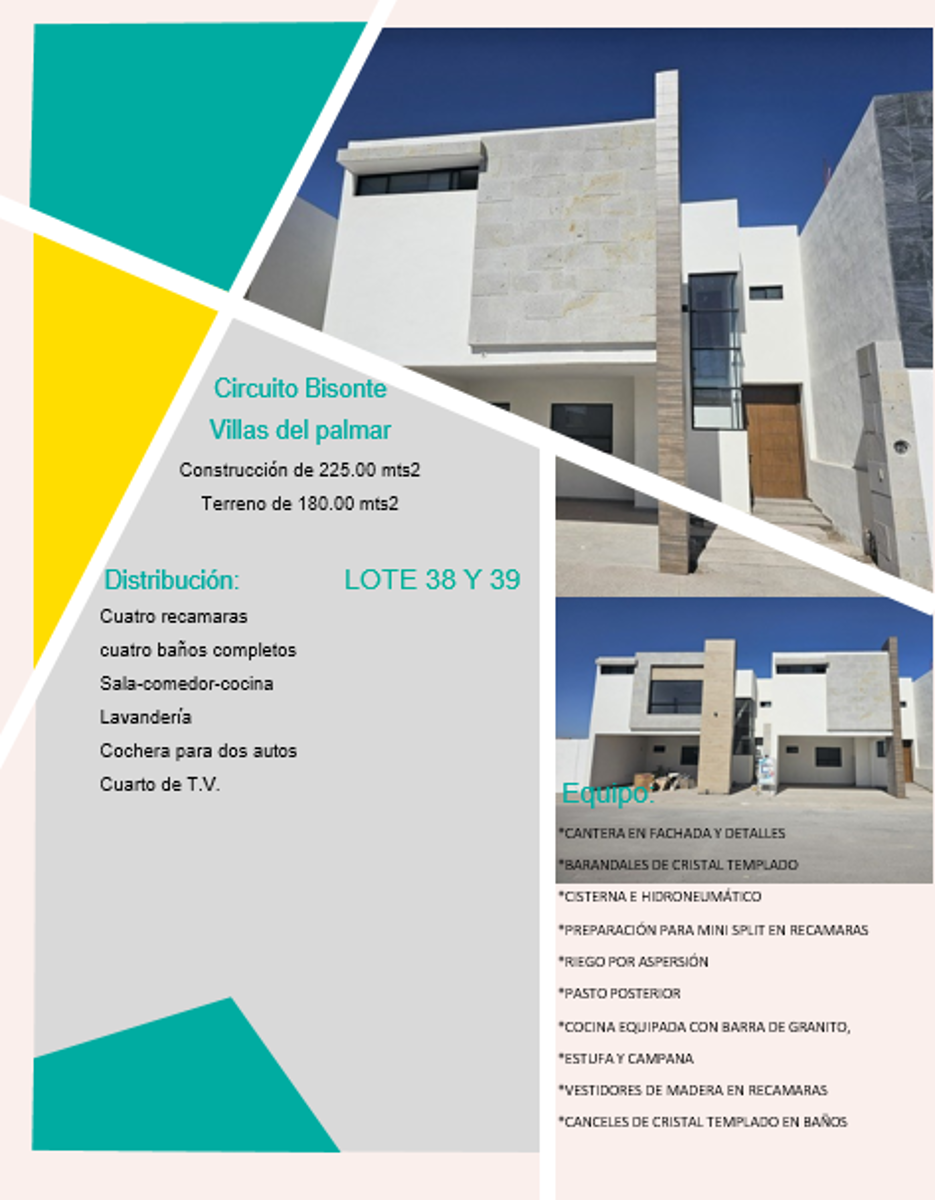 Casa en Venta en Villa de las Palmas, Torreón, Coahuila de Zaragoza