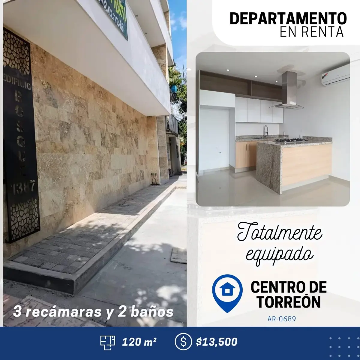 Departamento en renta en Torreon Centro, Torreón, Coahuila de Zaragoza