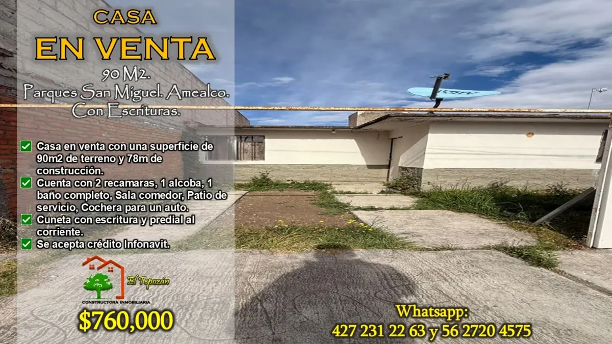 Casa en venta en Parques de San Miguel, Amealco de Bonfil — foto 1 de 34