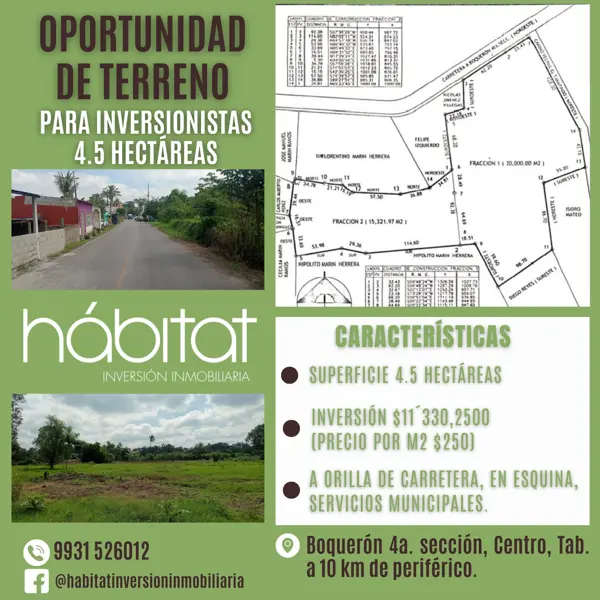 Terreno en venta en Boquerón 4ta. Sección (Laguna Nueva), Centro — foto 2 de 6