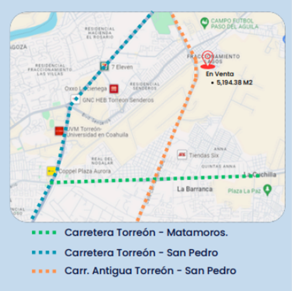 Terreno en Lagos, Torreón, Coahuila de Zaragoza