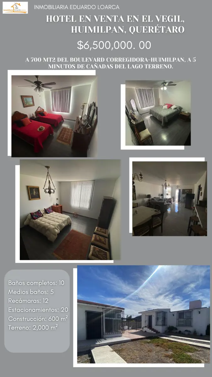 Hotel en venta en El Vegil, Huimilpan — foto 1 de 28