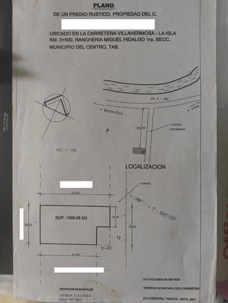 Terreno en venta en La Isla, Centro, Tabasco Terreno en venta en La Isla, Centro, Tabasco