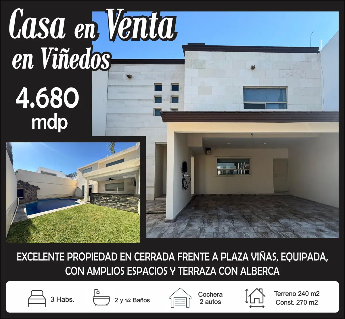 Casa en Venta en Los Viñedos, Torreón, Coahuila de Zaragoza