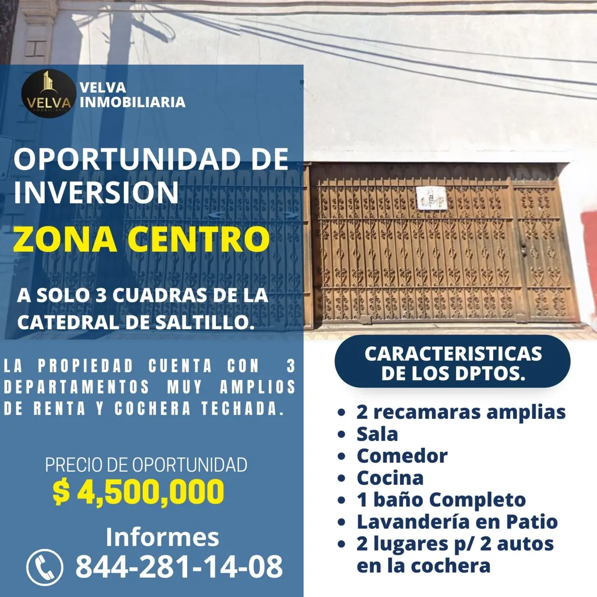 Departamento en venta en Saltillo Centro, Saltillo — foto 1 de 8