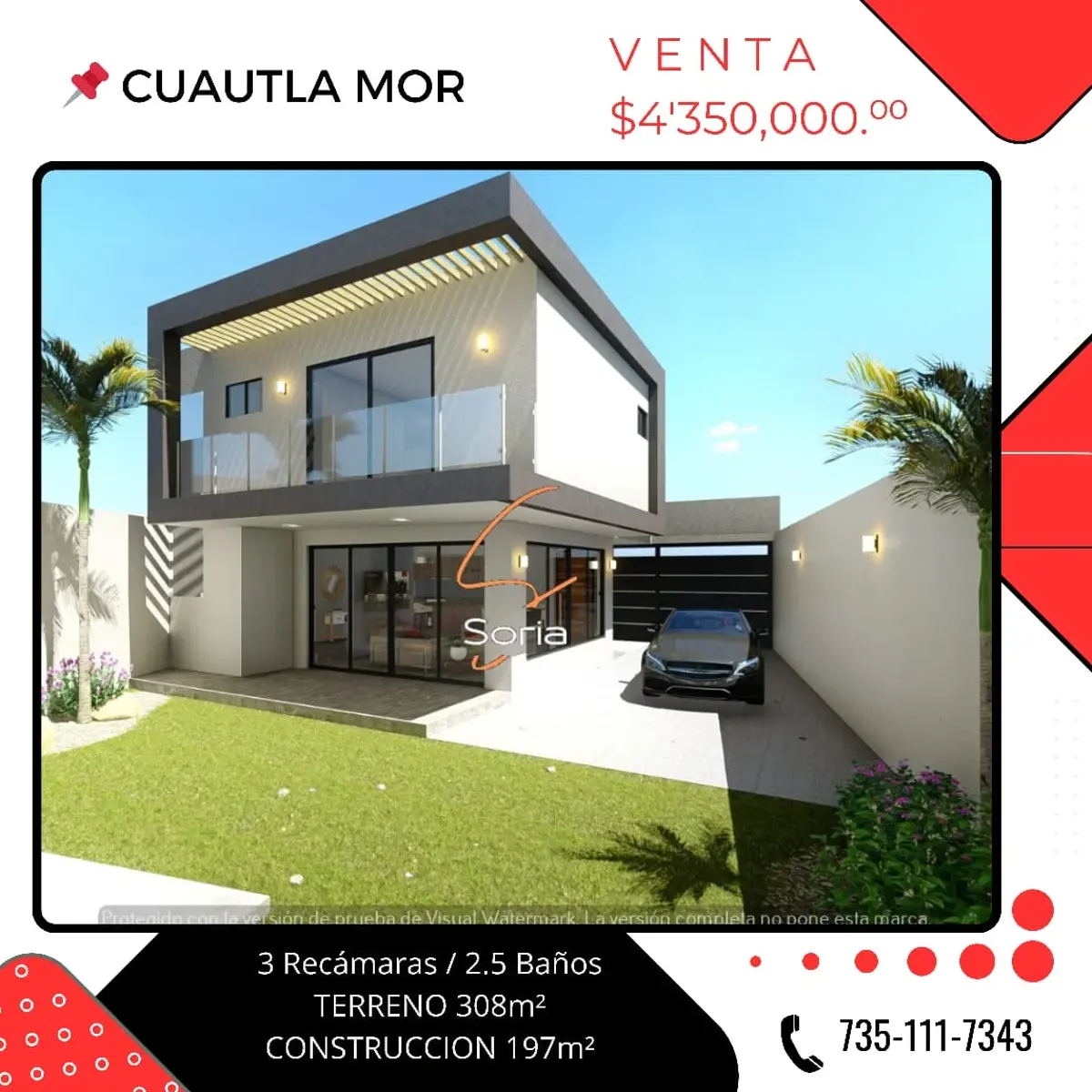 Casa en venta en Cuautlixco, Cuautla — foto 1 de 7