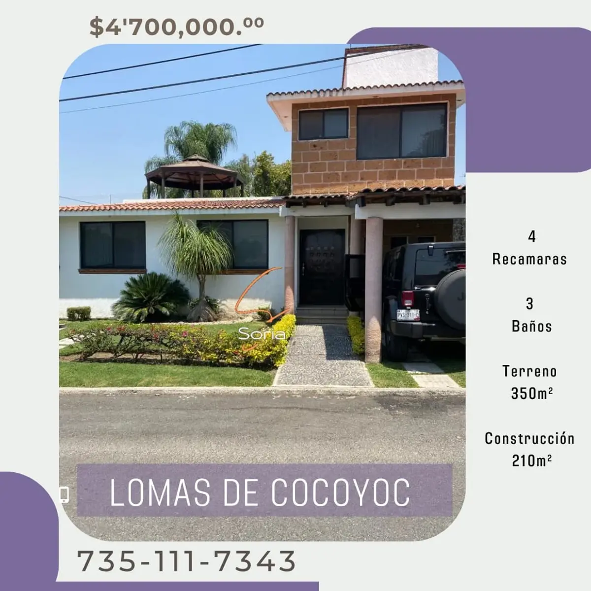 Casa en venta en Lomas de Cocoyoc, Atlatlahucan — foto 1 de 16