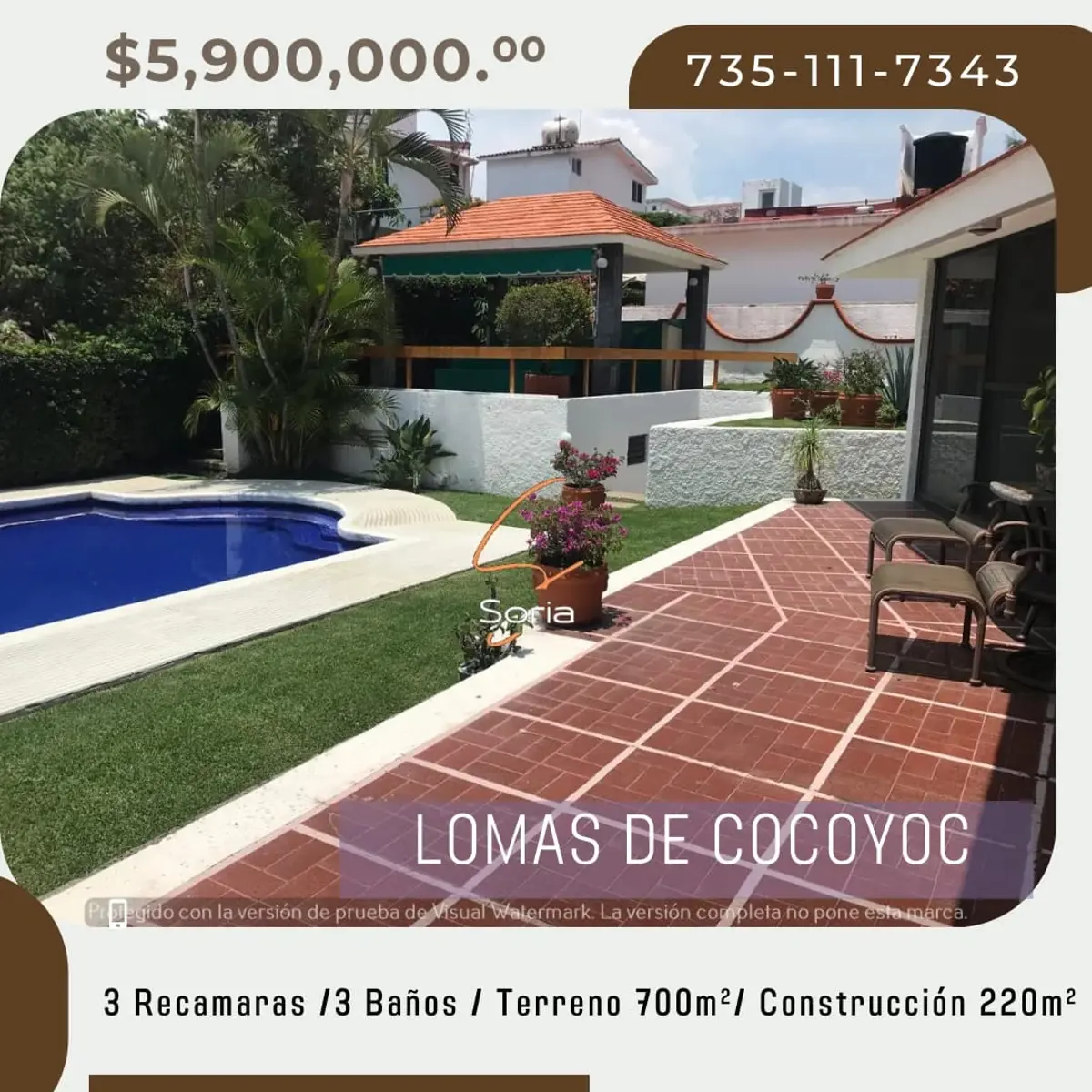 Casa en venta en Lomas de Cocoyoc, Atlatlahucan — foto 1 de 16