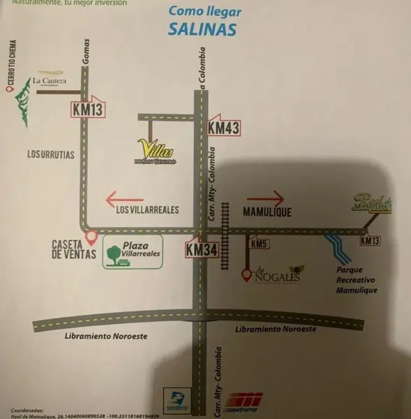 Terreno en venta en Camino a los Villarreales Kilómetro Uno, Salinas Victoria — foto 3 de 8
