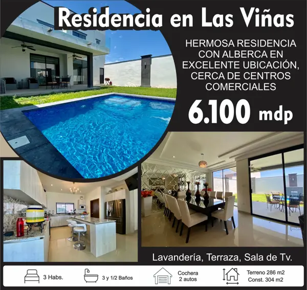 Casa en venta en Los Viñedos, Torreón, Coahuila de Zaragoza Casa en venta en Los Viñedos, Torreón, Coahuila de Zaragoza