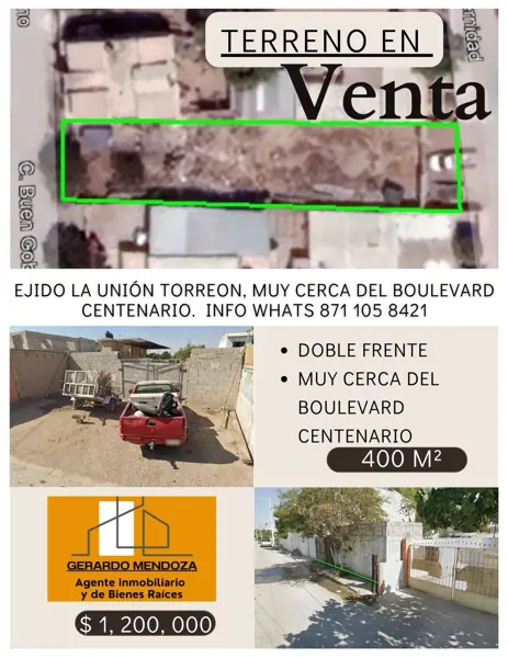 Terreno en venta en La Union, Torreón — foto 3 de 6