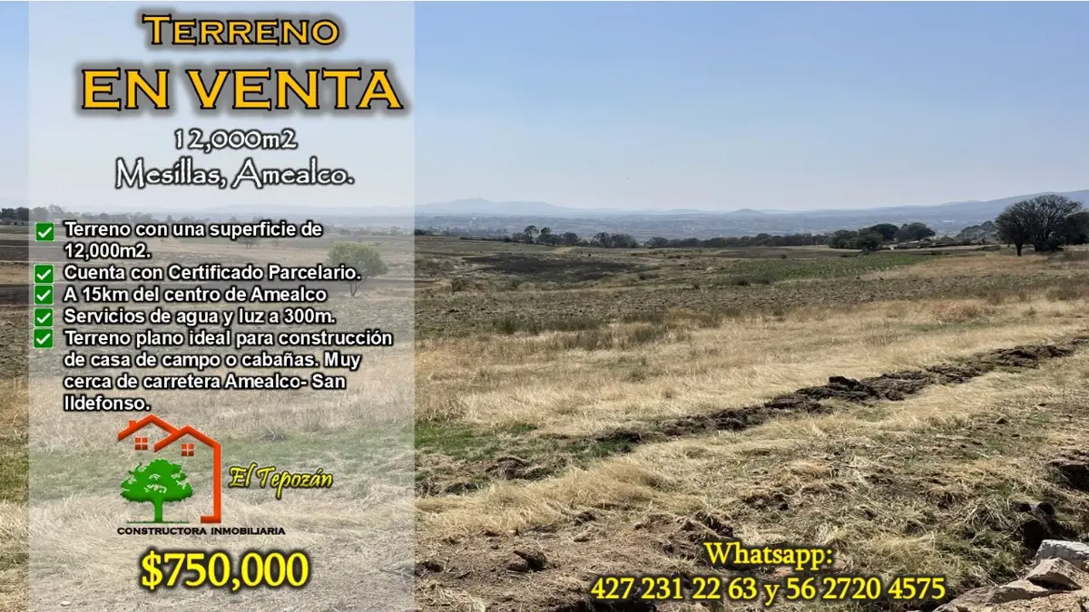 Terreno en venta en Mesillas, Amealco de Bonfil — foto 1 de 8