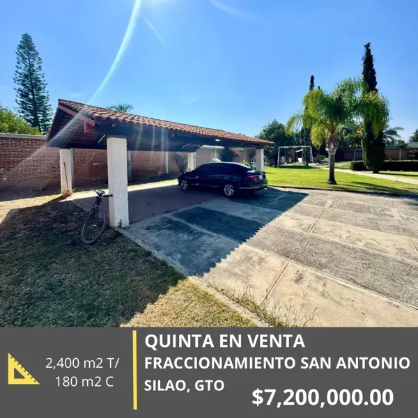 Quinta en venta en San Antonio, Silao de la Victoria, Guanajuato