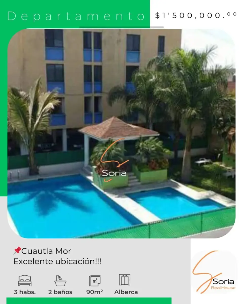 Departamento en venta en Emiliano Zapata, Cuautla — foto 1 de 10