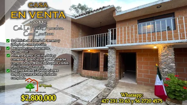 Casa en venta en La Perita, Amealco de Bonfil, Querétaro
