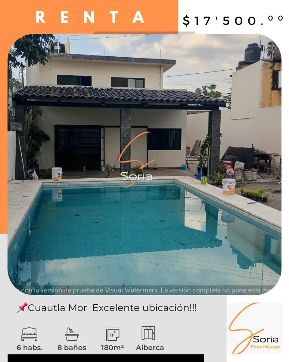 Casa en renta en Cuautlixco, Cuautla — foto 1 de 19