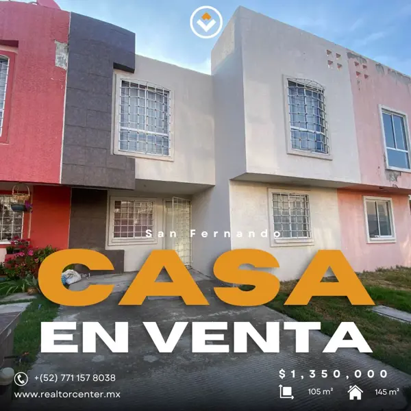Casa en venta en San Fernando, Mineral de la Reforma, Hidalgo Casa en venta en San Fernando, Mineral de la Reforma, Hidalgo