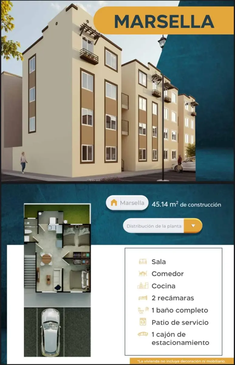 Departamento en venta en Real Belmonte, Tecámac — foto 1 de 9