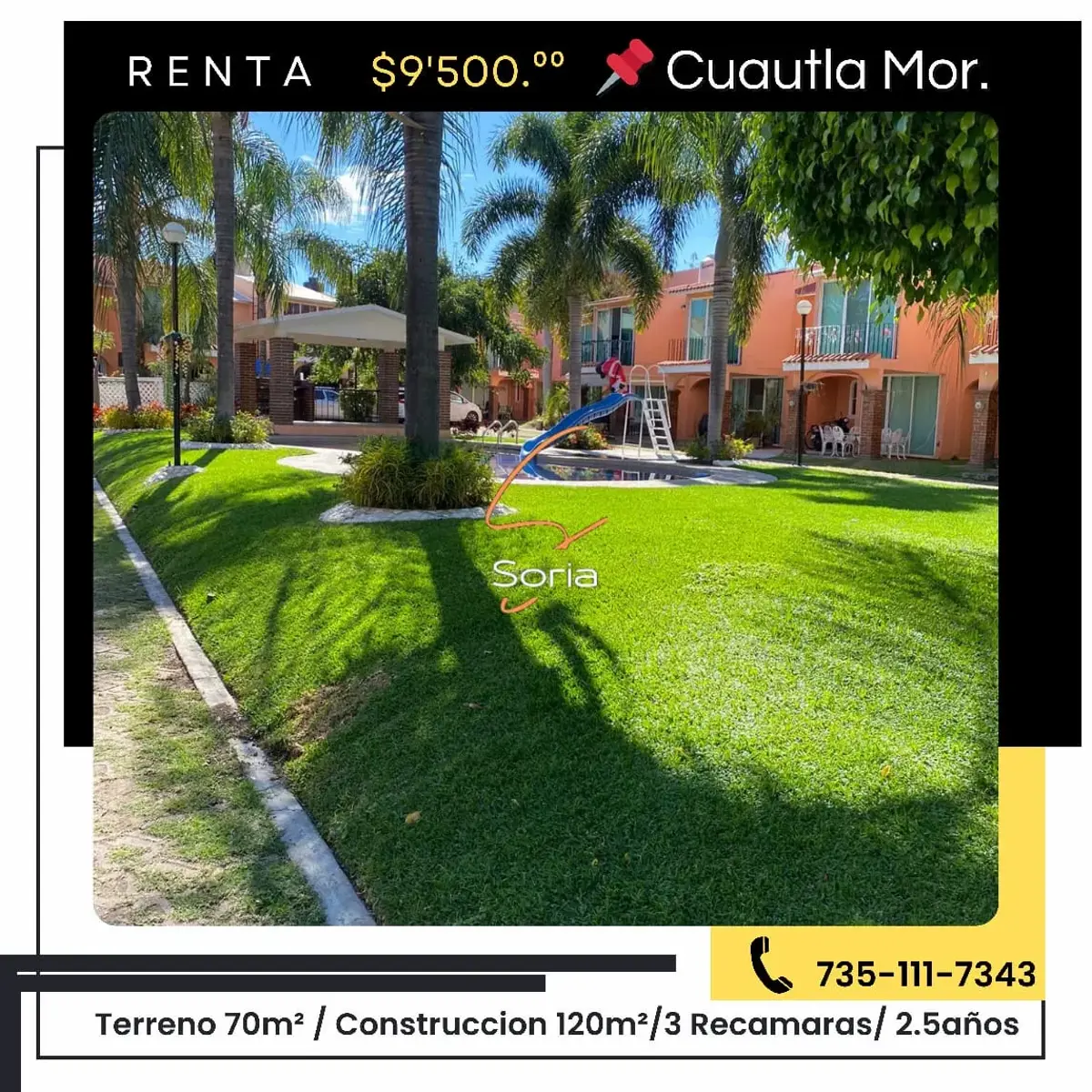 Casa en renta en Tabachines, Cuautla — foto 1 de 22