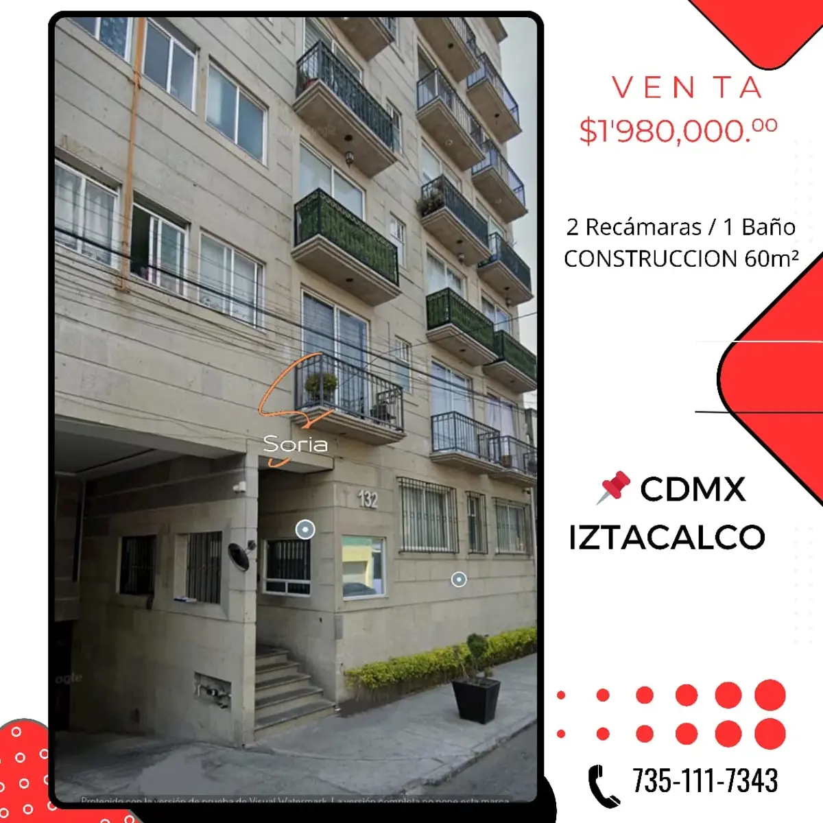 Departamento en venta en Agricola Oriental, Iztacalco — foto 1 de 15