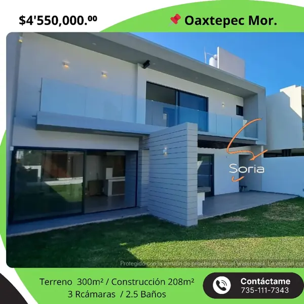 Casa en venta en Real de Oaxtepec, Yautepec, Morelos