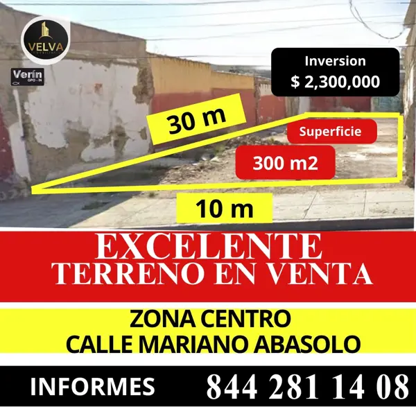 Terreno en venta en Saltillo Centro, Saltillo, Coahuila de Zaragoza