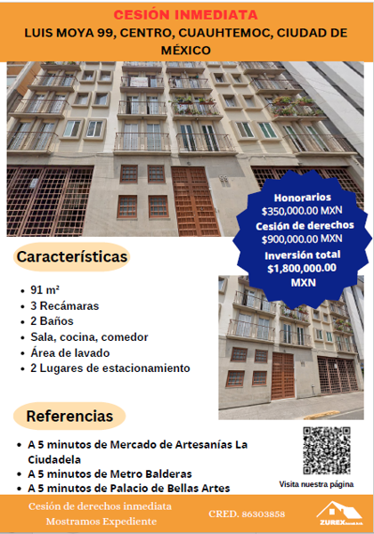 Departamento en venta en Centro (Área 1), Cuauhtémoc — foto 2 de 7