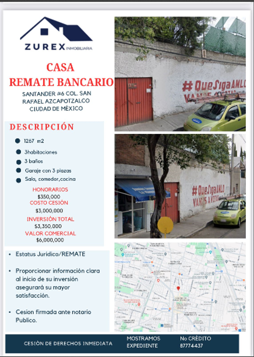 Terreno en venta en San Rafael, Azcapotzalco — foto 1 de 4