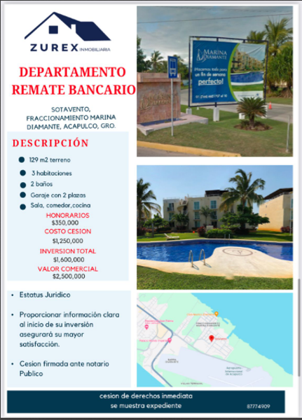 Departamento en Marina Brisas, Acapulco de Juárez, Guerrero