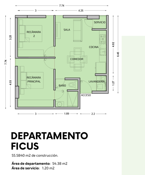 Departamento en venta en Ampliación Senderos, Torreón — foto 3 de 11